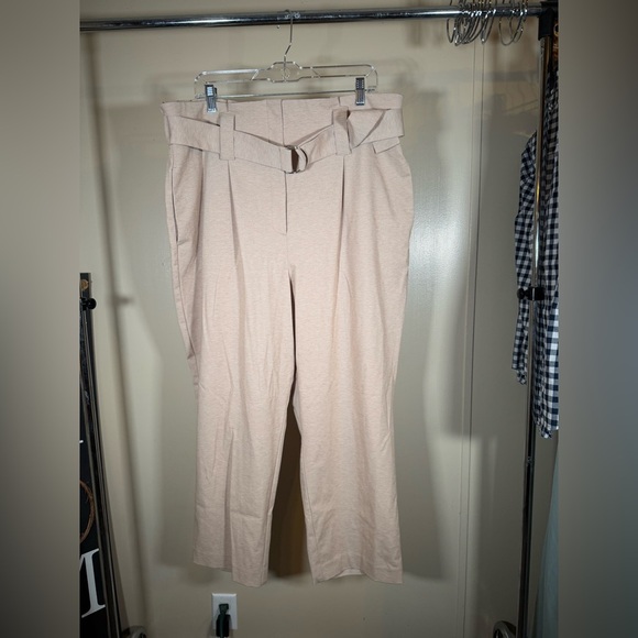 Worthington Belted Ponte Paper Bag pants Tan size XXL
Wide leg - Picture 1 of 5
